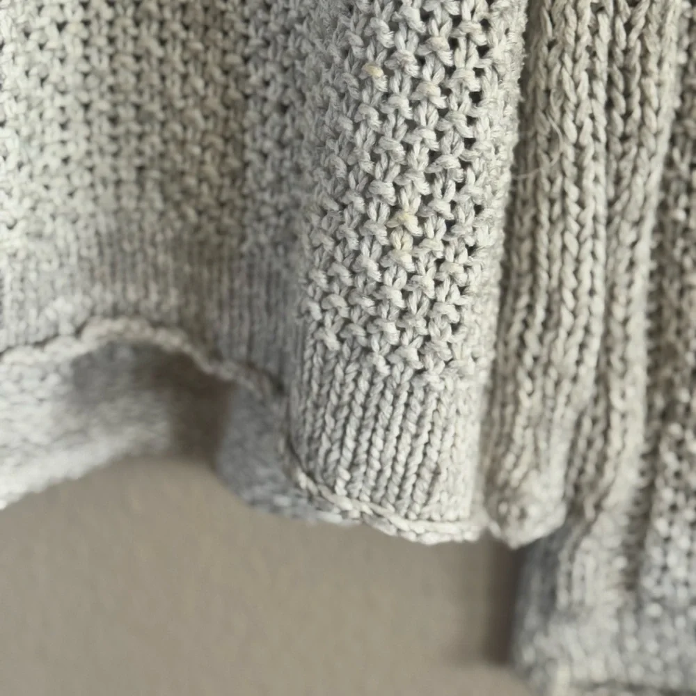 Free People Heather Gray Knit Sweater - Picture 11 of 12
